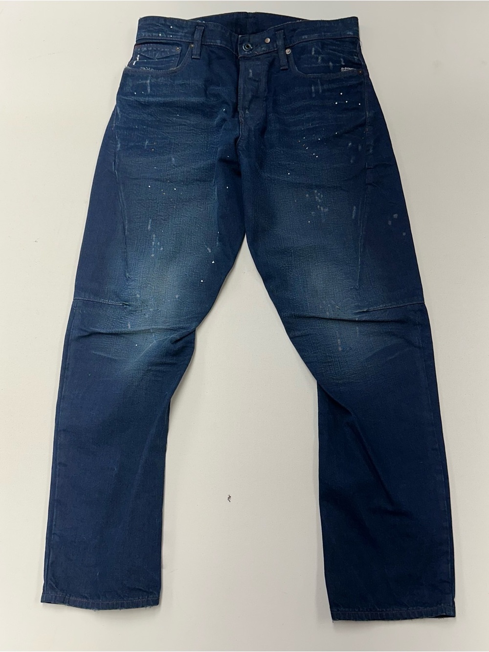 G-Star RAW SCUTAR Jeans 3D Slim Taper Fit Art Splatter Print Stretch Mens 33x30